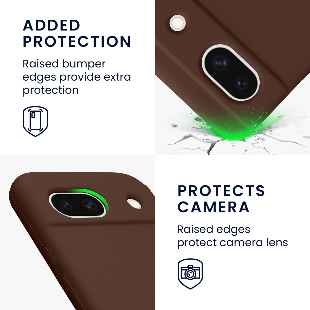 kwmobile Handyhülle für Google Pixel 8a Case - kabelloses Laden