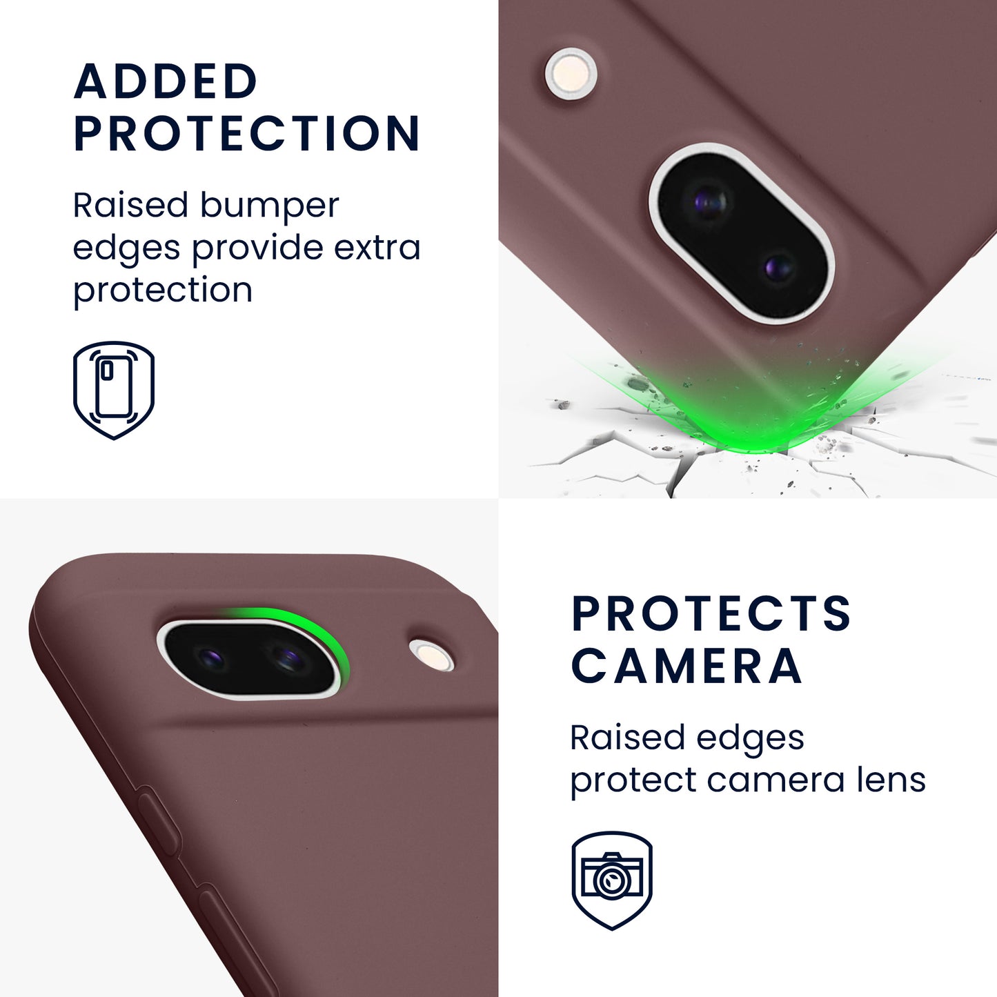 kwmobile Handyhülle für Google Pixel 8a Case - kabelloses Laden