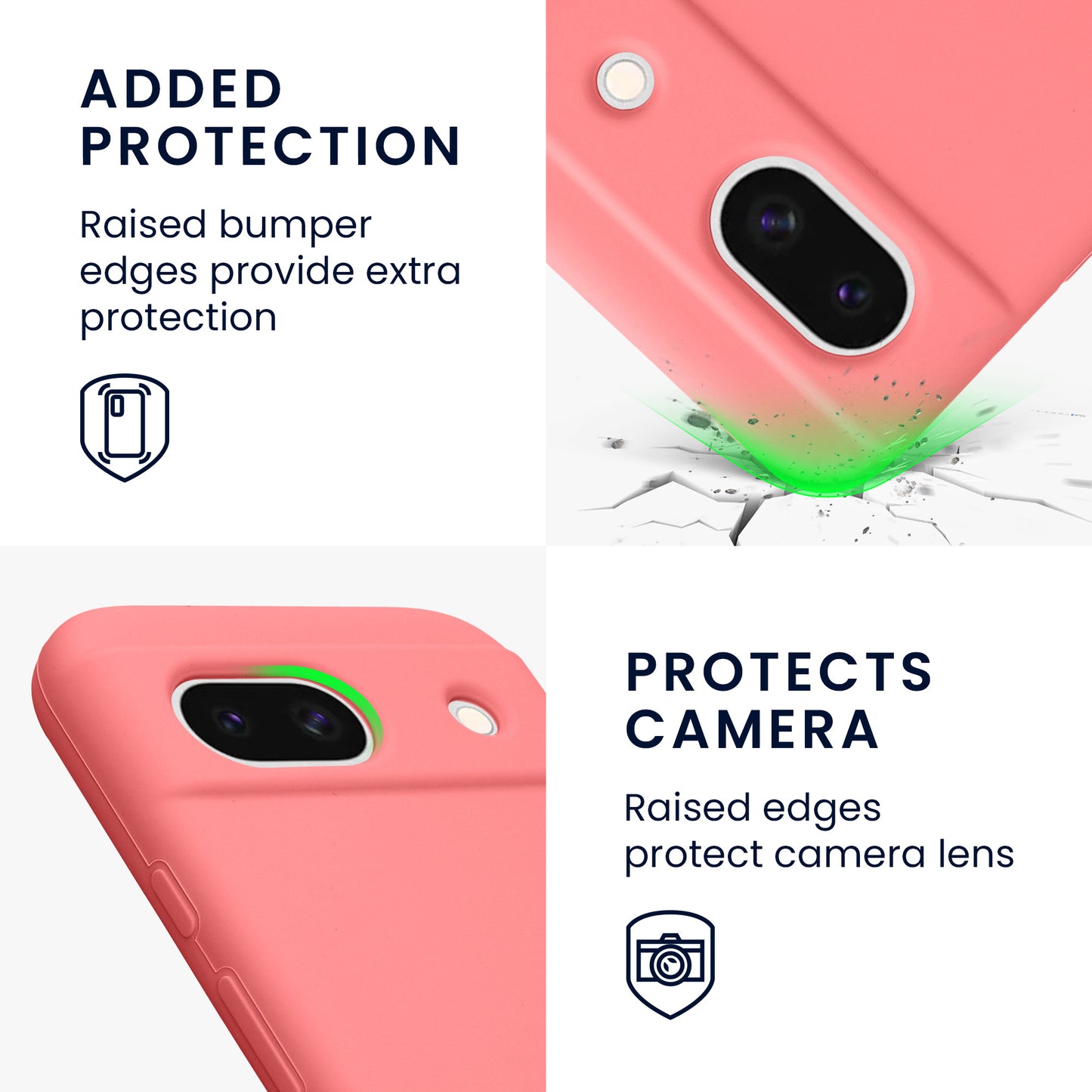 kwmobile Handyhülle für Google Pixel 8a Case - kabelloses Laden