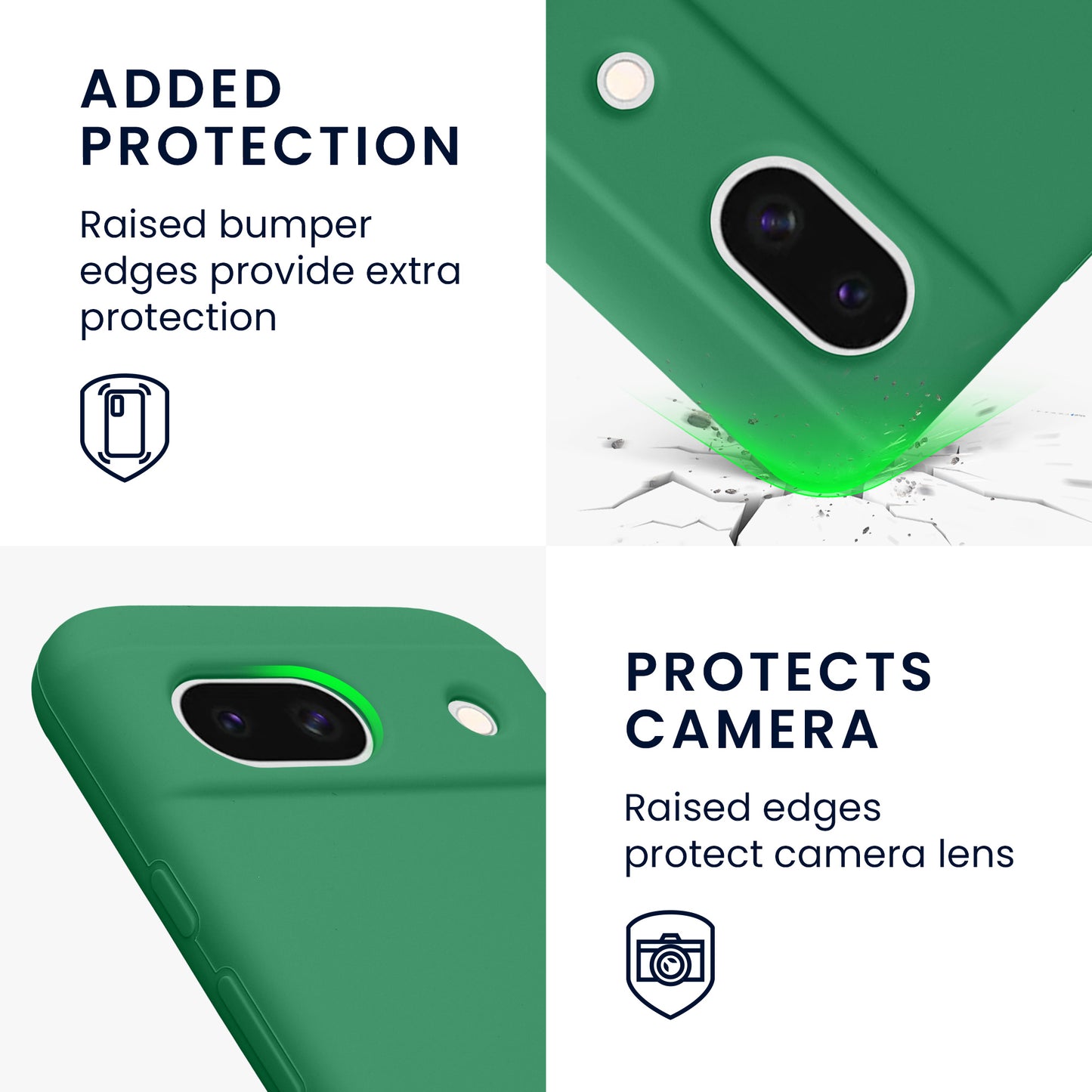 kwmobile Handyhülle für Google Pixel 8a Case - kabelloses Laden