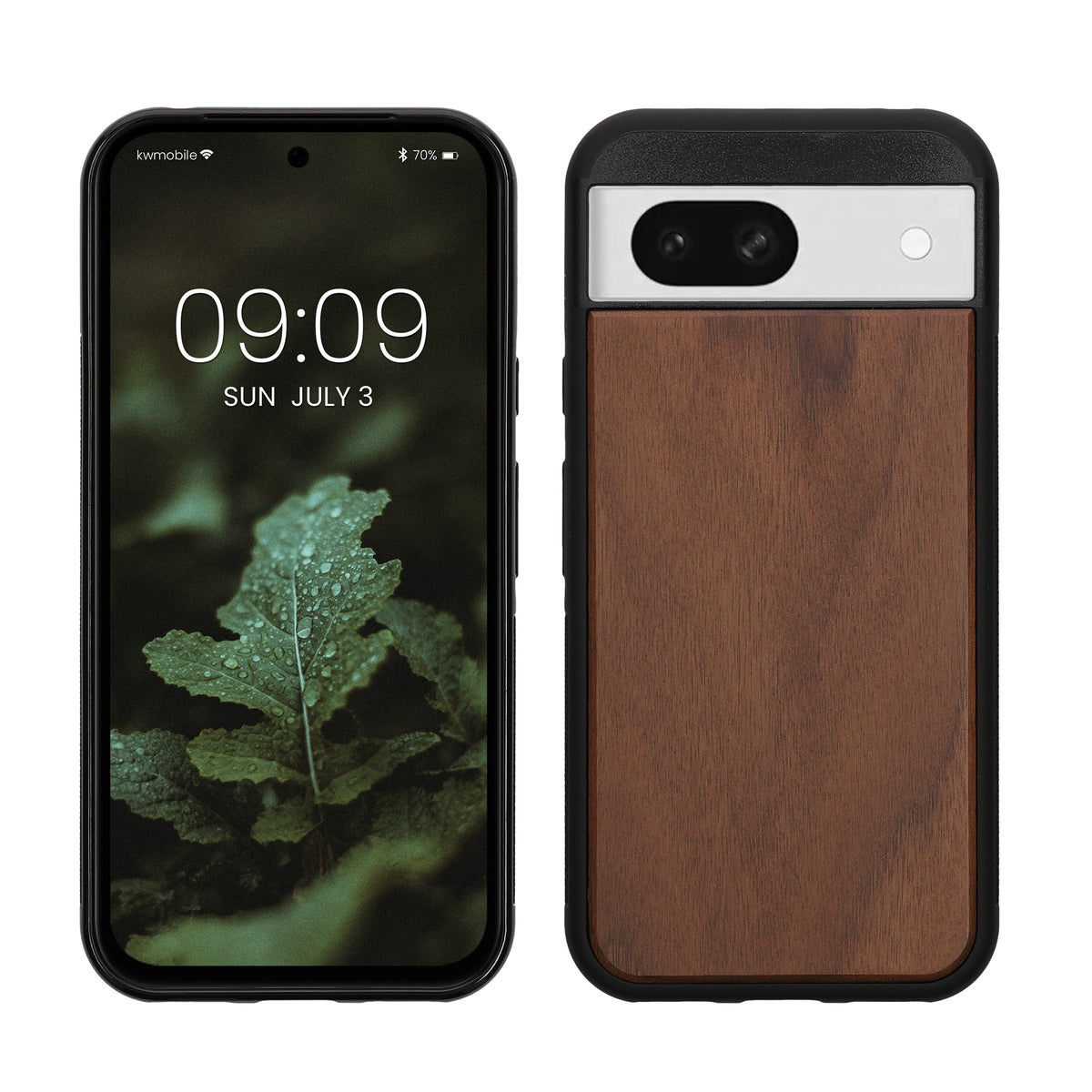 kwmobile Handyhülle für Google Pixel 8a Hülle - Case mit TPU Bumper - Stoßfestes Hardcase - Schutzhülle Cover