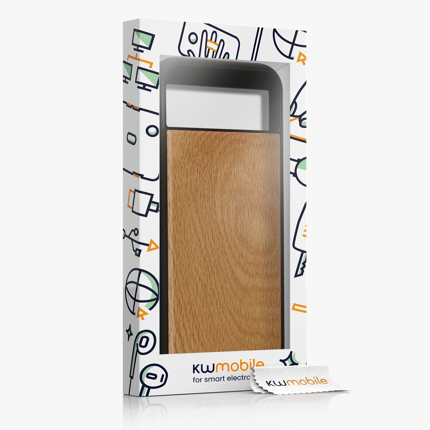 kwmobile Handyhülle für Google Pixel 8a Hülle - Case mit TPU Bumper - Stoßfestes Hardcase - Schutzhülle Cover