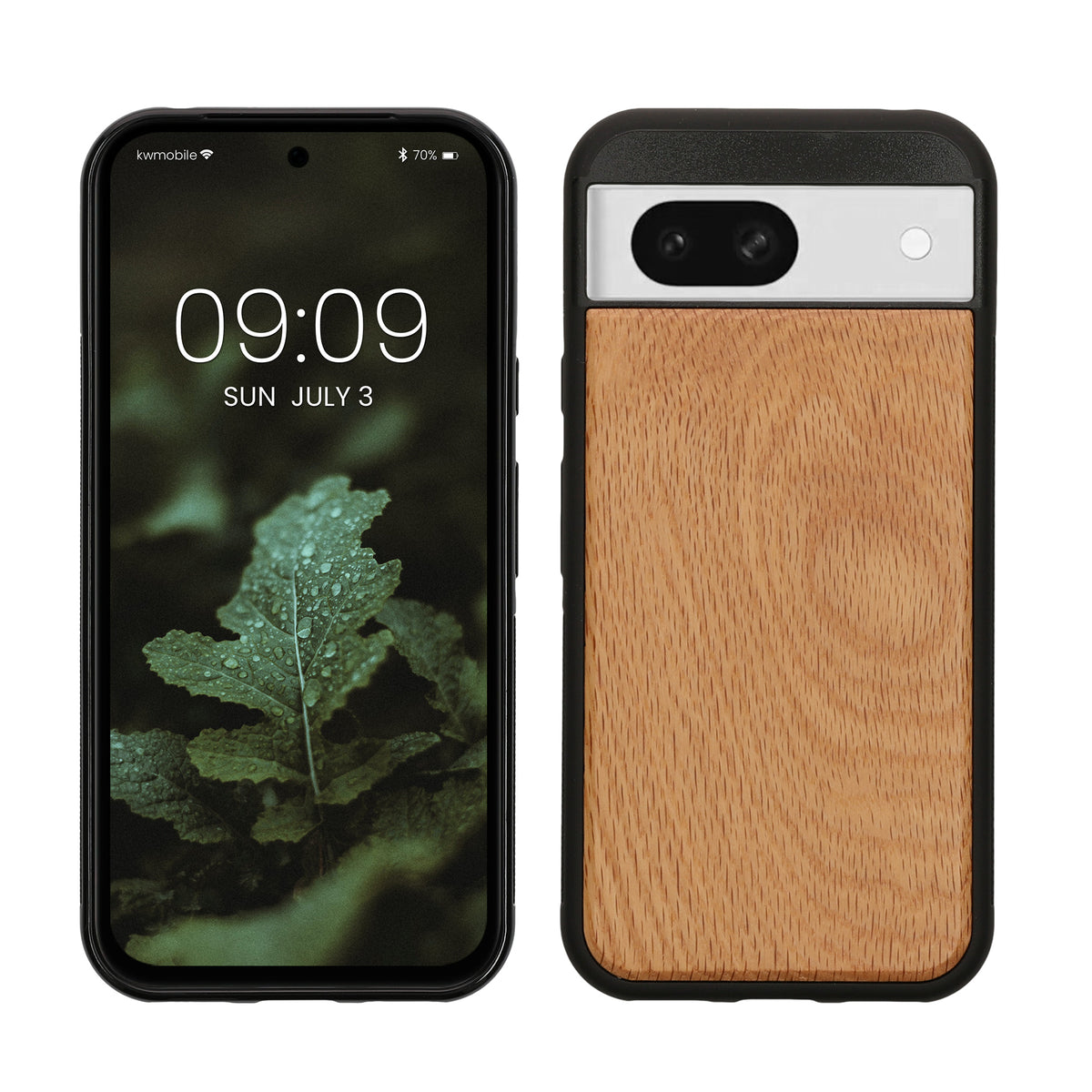 kwmobile Handyhülle für Google Pixel 8a Hülle - Case mit TPU Bumper - Stoßfestes Hardcase - Schutzhülle Cover