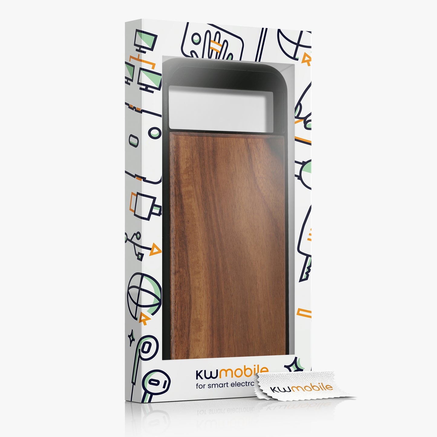 kwmobile Handyhülle für Google Pixel 8a Hülle - Case mit TPU Bumper - Stoßfestes Hardcase - Schutzhülle Cover