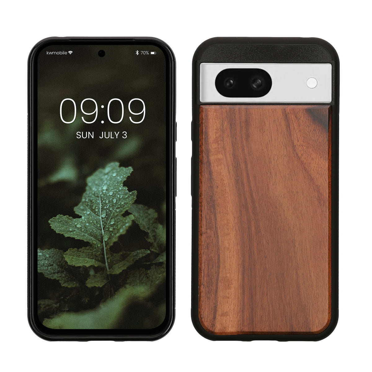 kwmobile Handyhülle für Google Pixel 8a Hülle - Case mit TPU Bumper - Stoßfestes Hardcase - Schutzhülle Cover