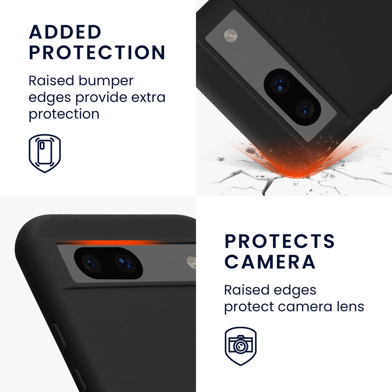 kwmobile Hülle kompatibel mit Google Pixel 8a Hülle - Schutzhülle für kabelloses Laden - Case