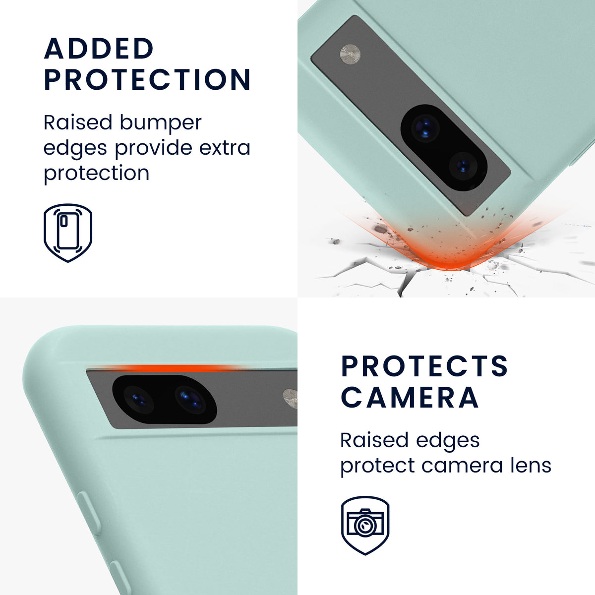 Google Pixel 8a Silikon Handyhülle mit Mikrofaserfutter
