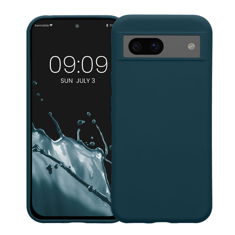 Google Pixel 8a Silikon Handyhülle mit Mikrofaserfutter
