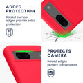 Google Pixel 8a Silikon Handyhülle mit Mikrofaserfutter