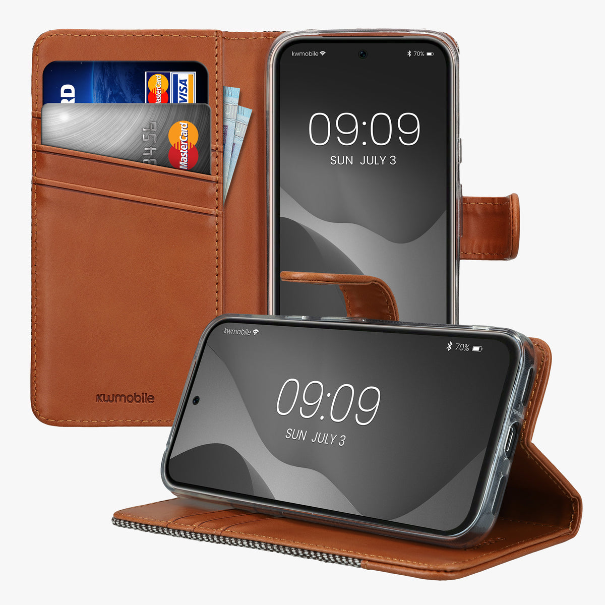 Google Pixel 8a Handyhülle mit Kartenfach und Ständer