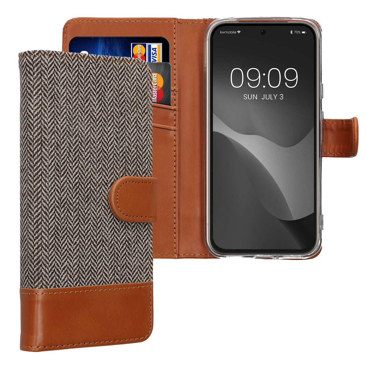 Google Pixel 8a Handyhülle mit Kartenfach und Ständer