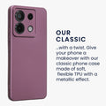 kwmobile Handyhülle für Xiaomi Redmi Note 13 Pro 5G / Poco X6 5G Hülle - Silikon Case metallisch schimmernd - Schutzhülle Cover