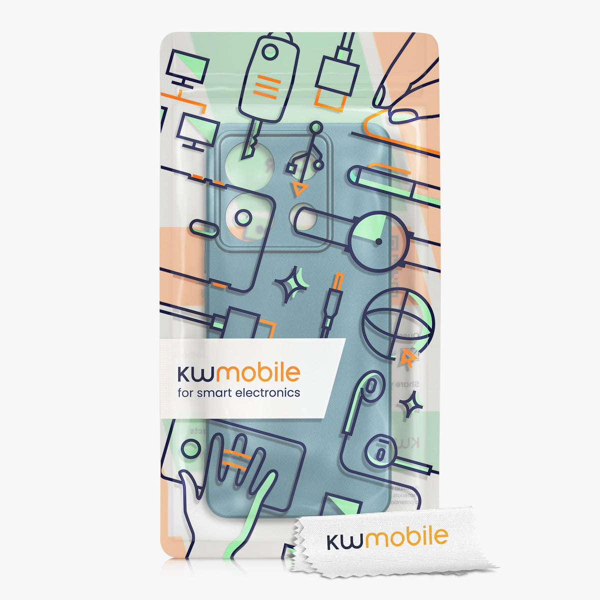 Handyhülle für Xiaomi Redmi Note 13 Pro 5G / Poco X6 5G metallisch