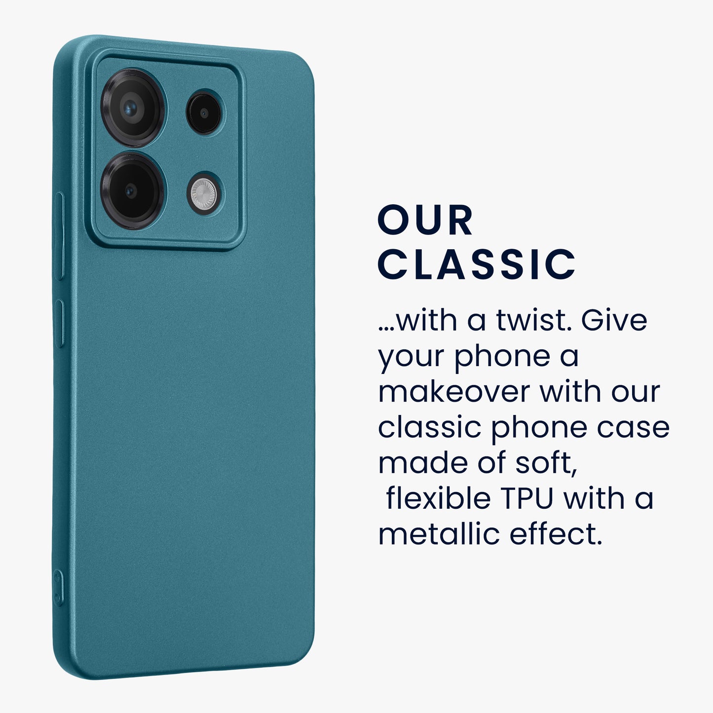 Handyhülle für Xiaomi Redmi Note 13 Pro 5G / Poco X6 5G metallisch