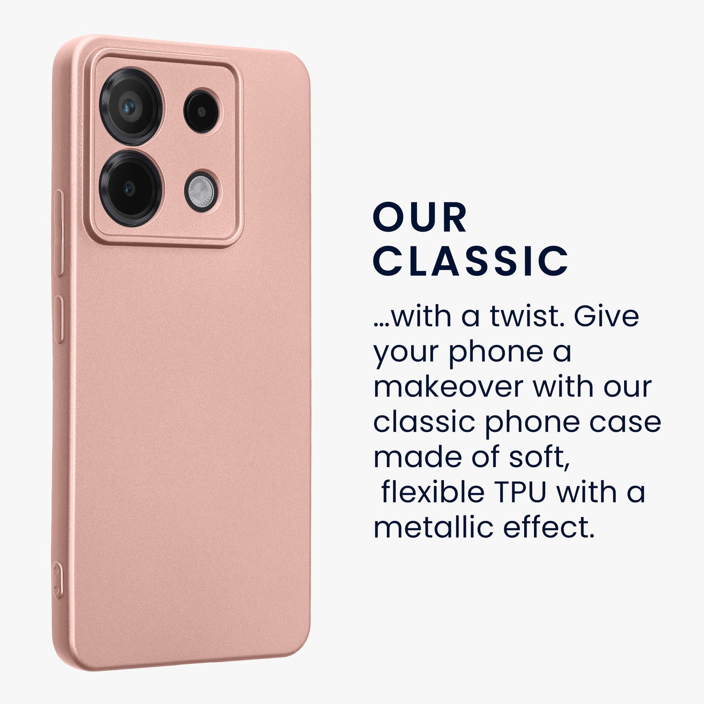 Handyhülle für Xiaomi Redmi Note 13 Pro 5G / Poco X6 5G metallisch