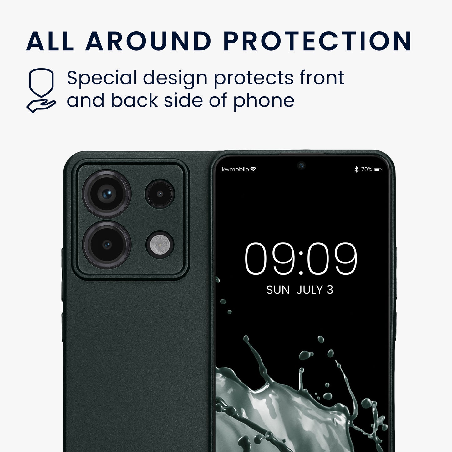 Handyhülle für Xiaomi Redmi Note 13 Pro 5G / Poco X6 5G metallisch
