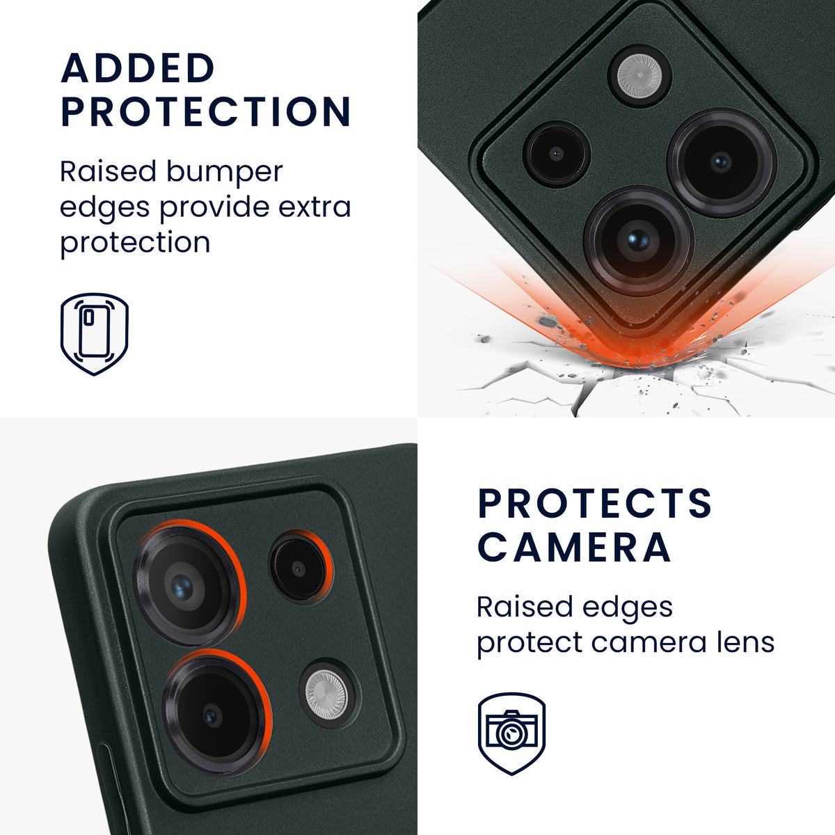 Handyhülle für Xiaomi Redmi Note 13 Pro 5G / Poco X6 5G metallisch