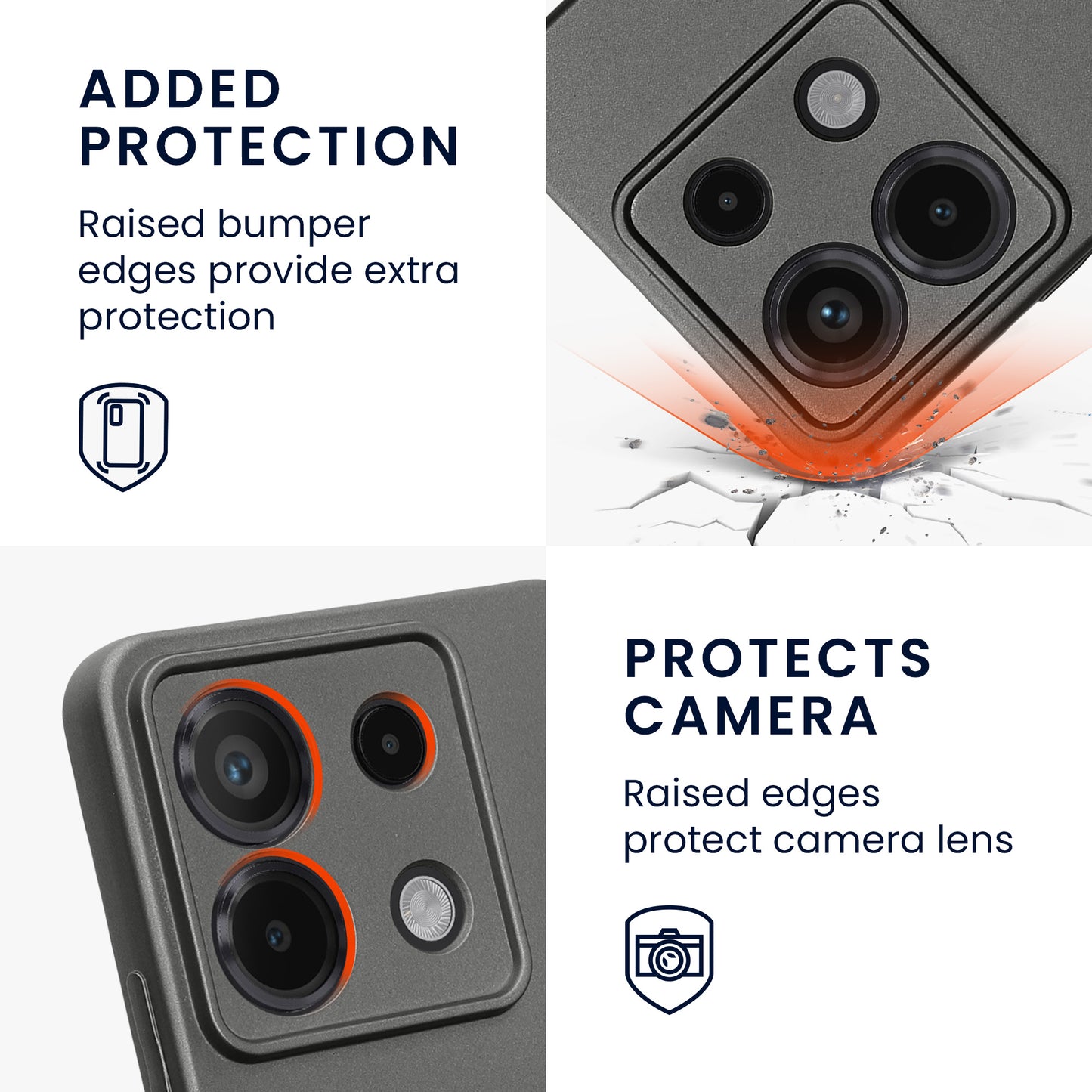 Handyhülle für Xiaomi Redmi Note 13 Pro 5G / Poco X6 5G metallisch