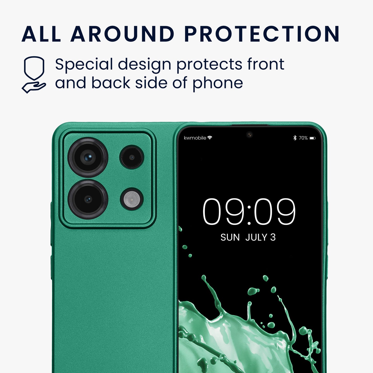 Handyhülle für Xiaomi Redmi Note 13 Pro 5G / Poco X6 5G metallisch