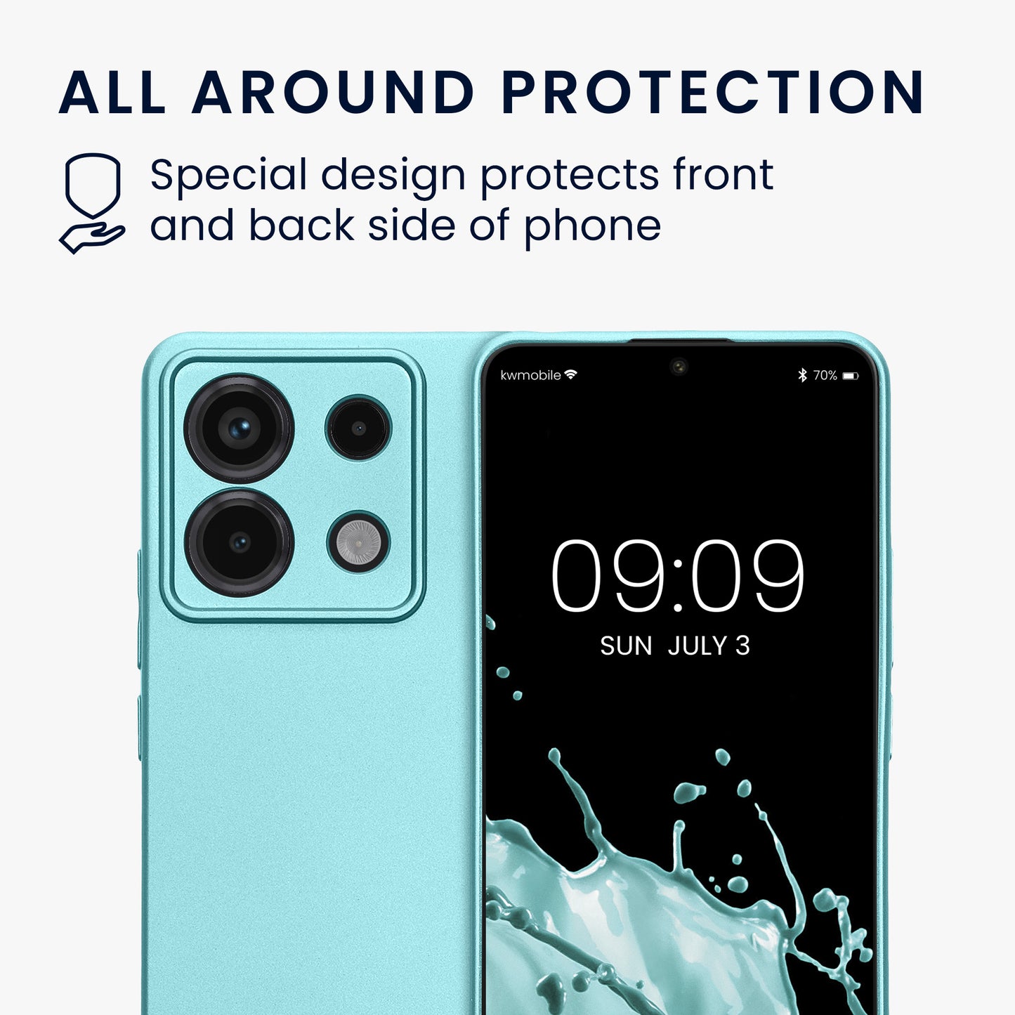 Handyhülle für Xiaomi Redmi Note 13 Pro 5G / Poco X6 5G metallisch