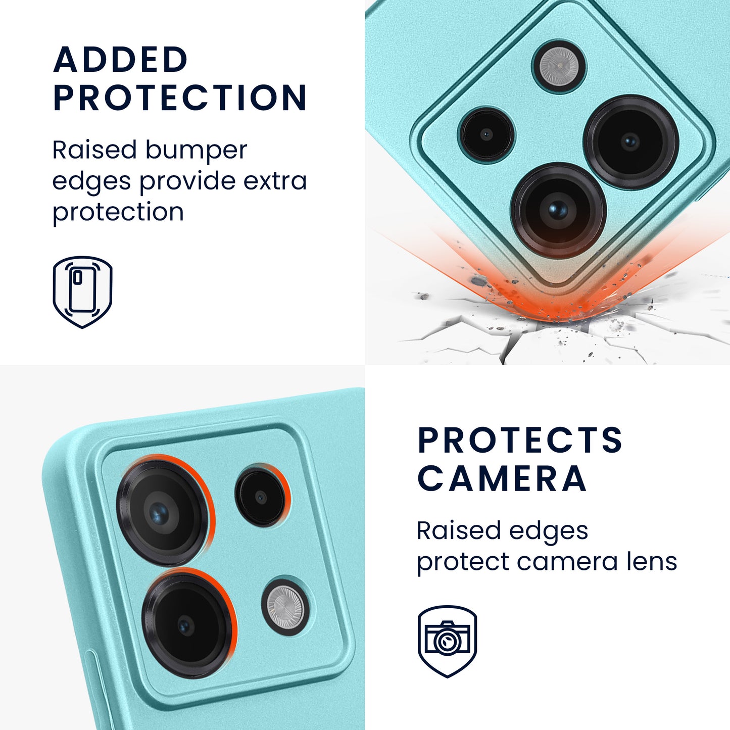 Handyhülle für Xiaomi Redmi Note 13 Pro 5G / Poco X6 5G metallisch