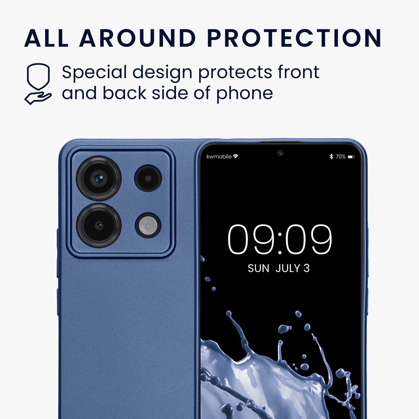 Handyhülle für Xiaomi Redmi Note 13 Pro 5G / Poco X6 5G metallisch