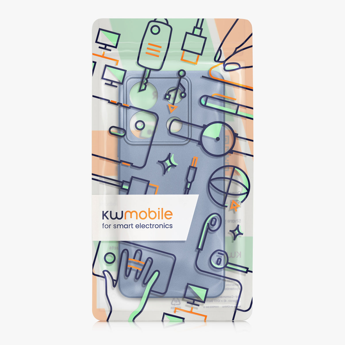 Handyhülle für Xiaomi Redmi Note 13 Pro 5G / Poco X6 5G metallisch