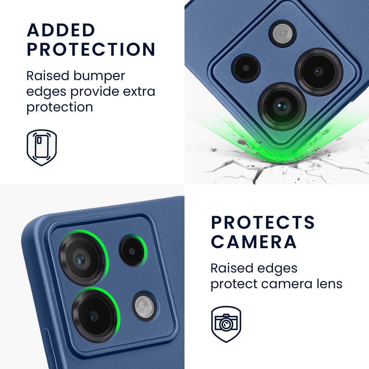 Handyhülle für Xiaomi Redmi Note 13 Pro 5G / Poco X6 5G metallisch