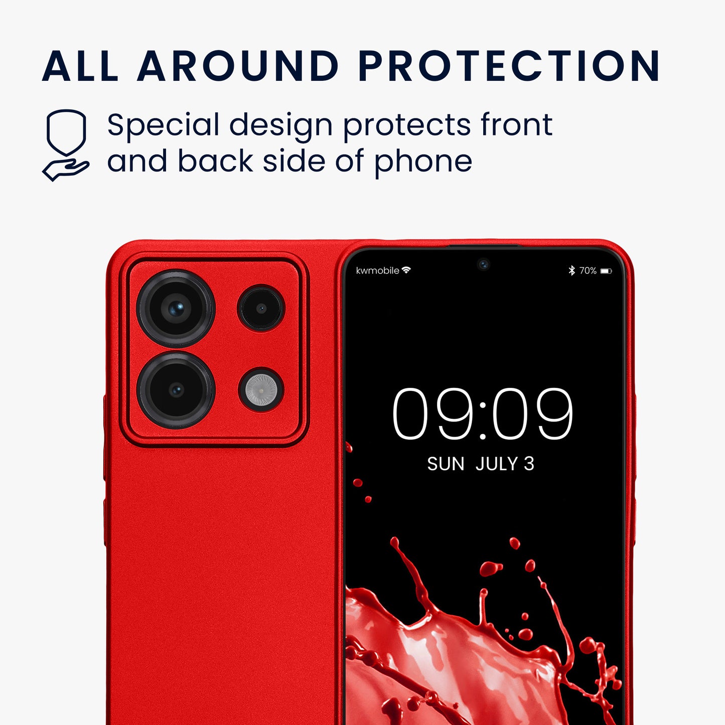 Handyhülle für Xiaomi Redmi Note 13 Pro 5G / Poco X6 5G metallisch
