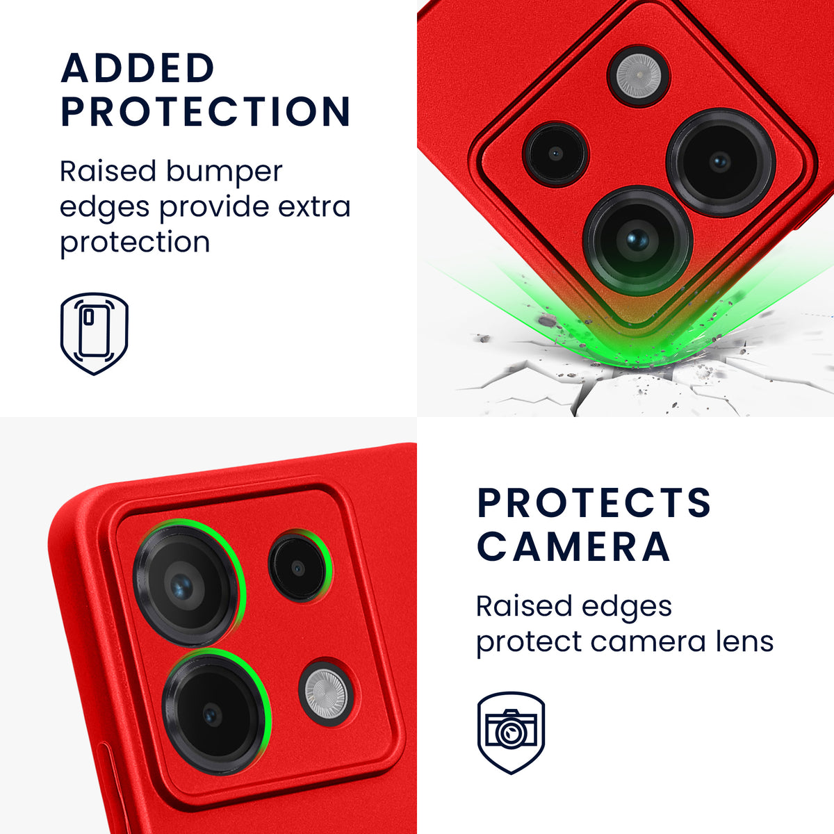 Handyhülle für Xiaomi Redmi Note 13 Pro 5G / Poco X6 5G metallisch