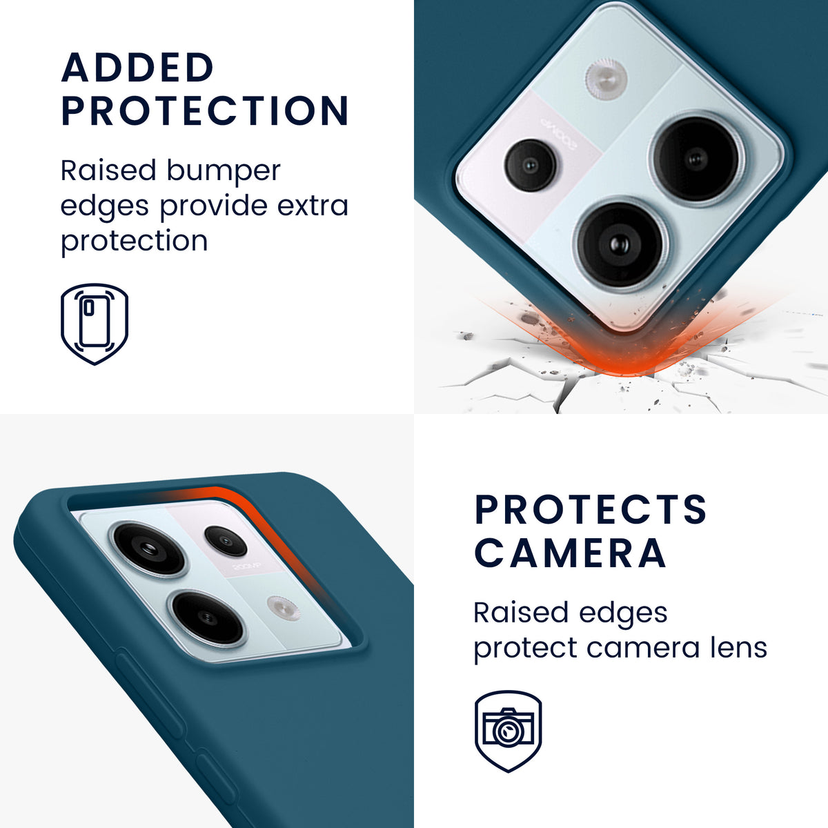 Silikon Handyhülle für Xiaomi Redmi Note 13 Pro 5G / Poco X6 5G
