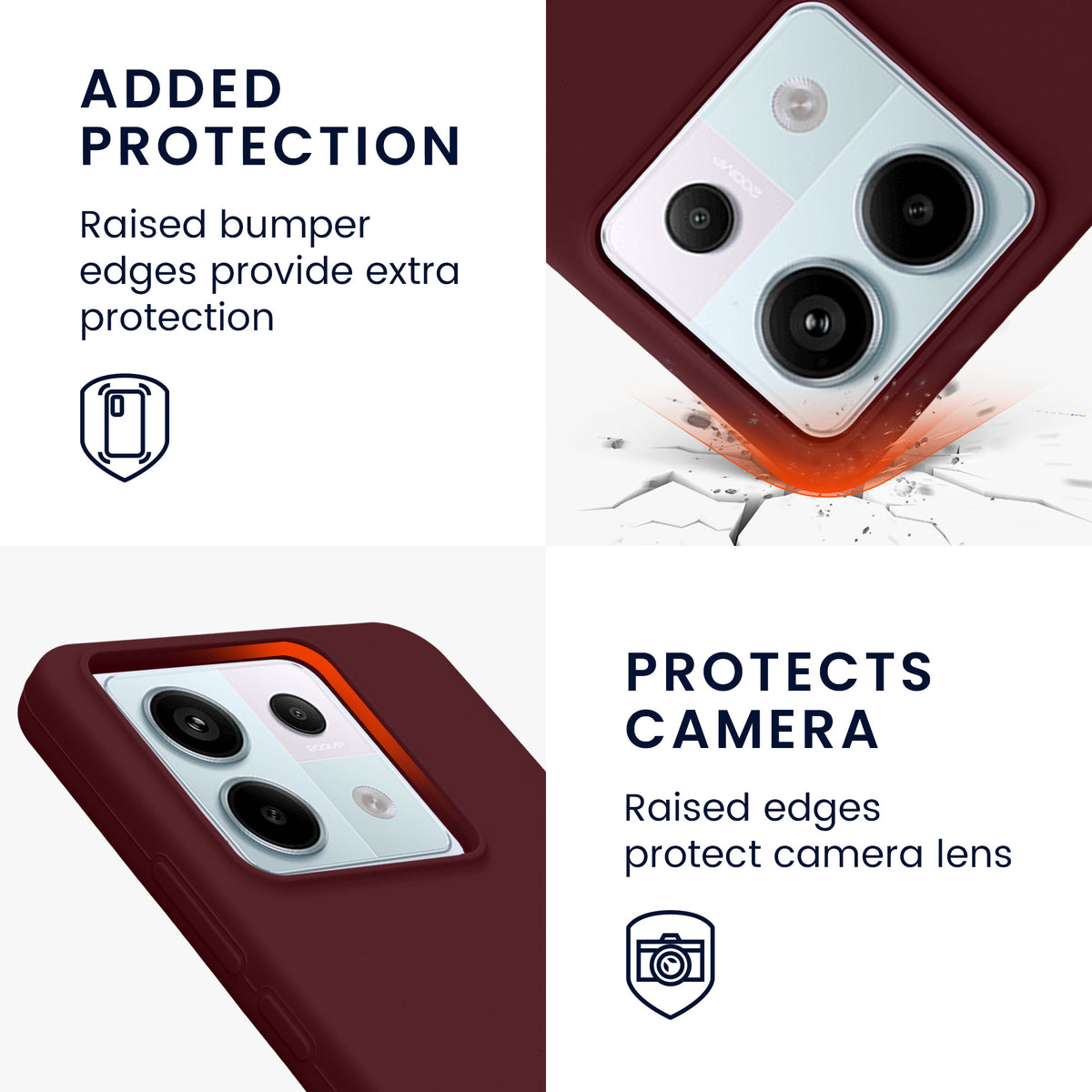 Silikon Handyhülle für Xiaomi Redmi Note 13 Pro 5G / Poco X6 5G