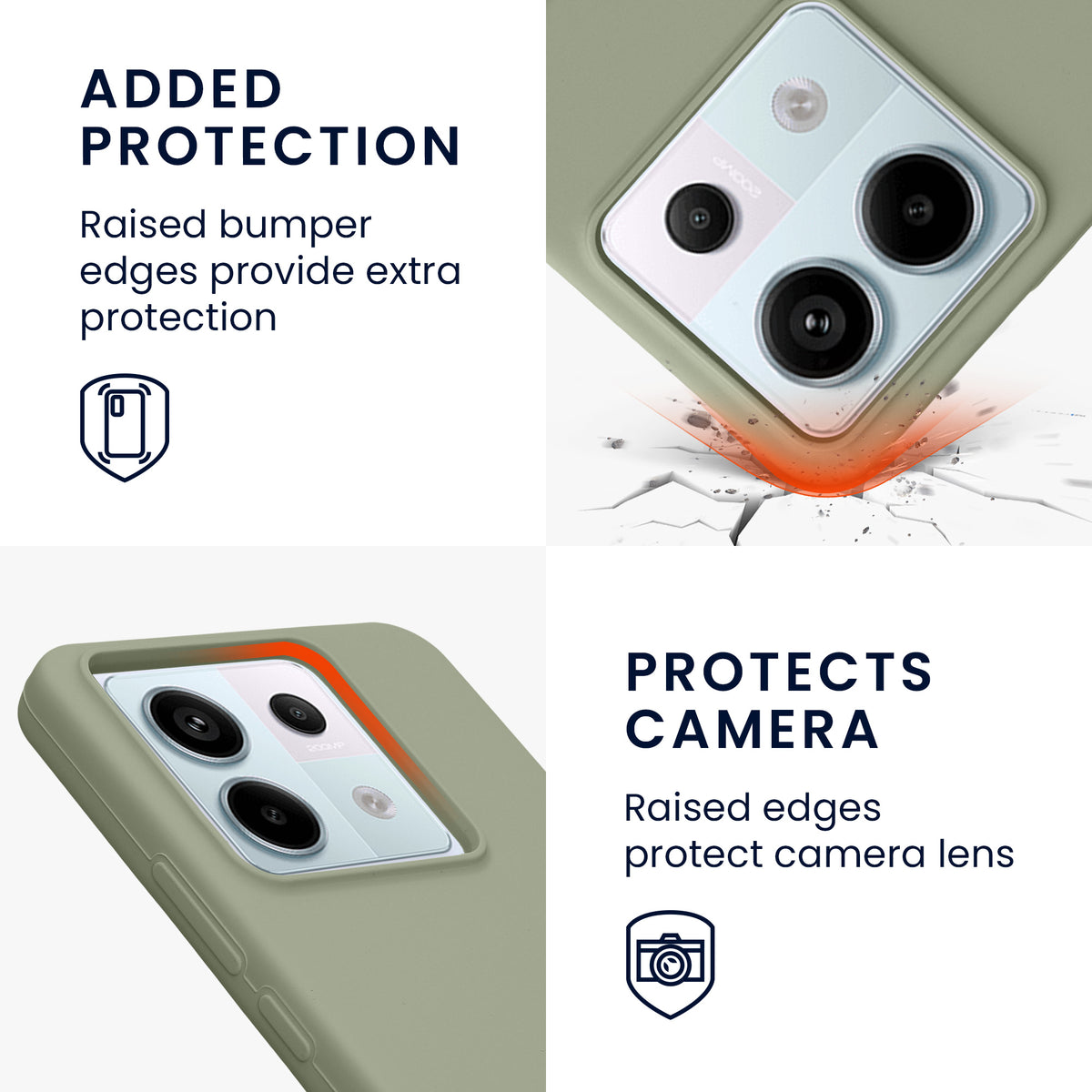Silikon Handyhülle für Xiaomi Redmi Note 13 Pro 5G / Poco X6 5G