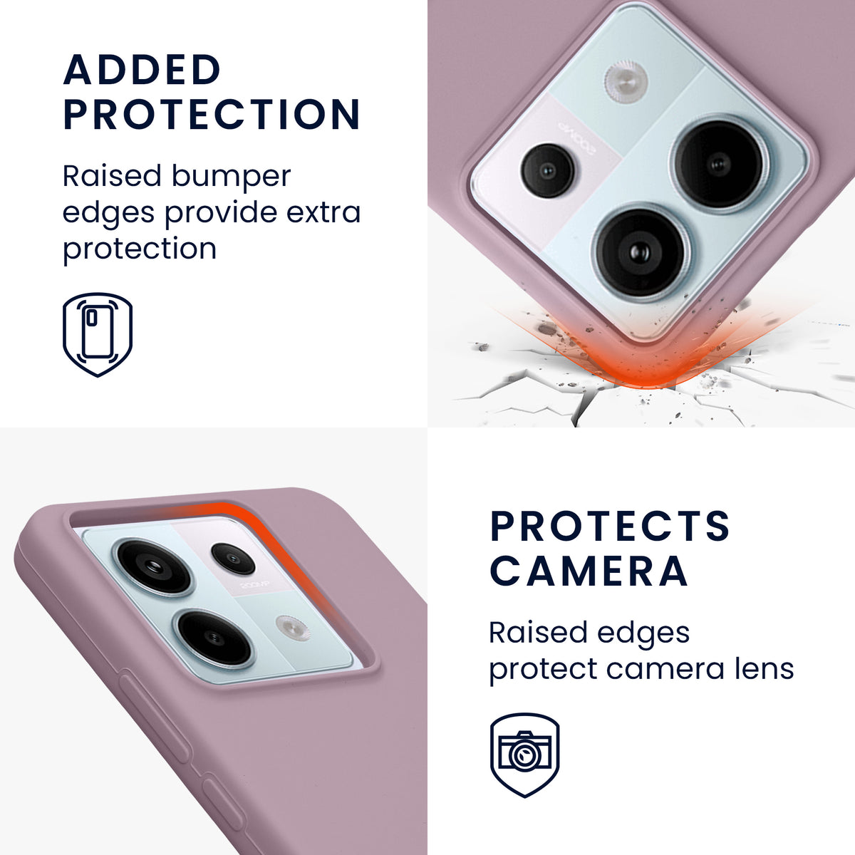 Silikon Handyhülle für Xiaomi Redmi Note 13 Pro 5G / Poco X6 5G