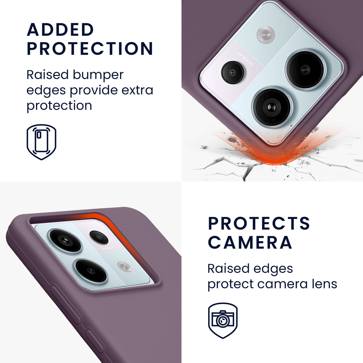 Silikon Handyhülle für Xiaomi Redmi Note 13 Pro 5G / Poco X6 5G