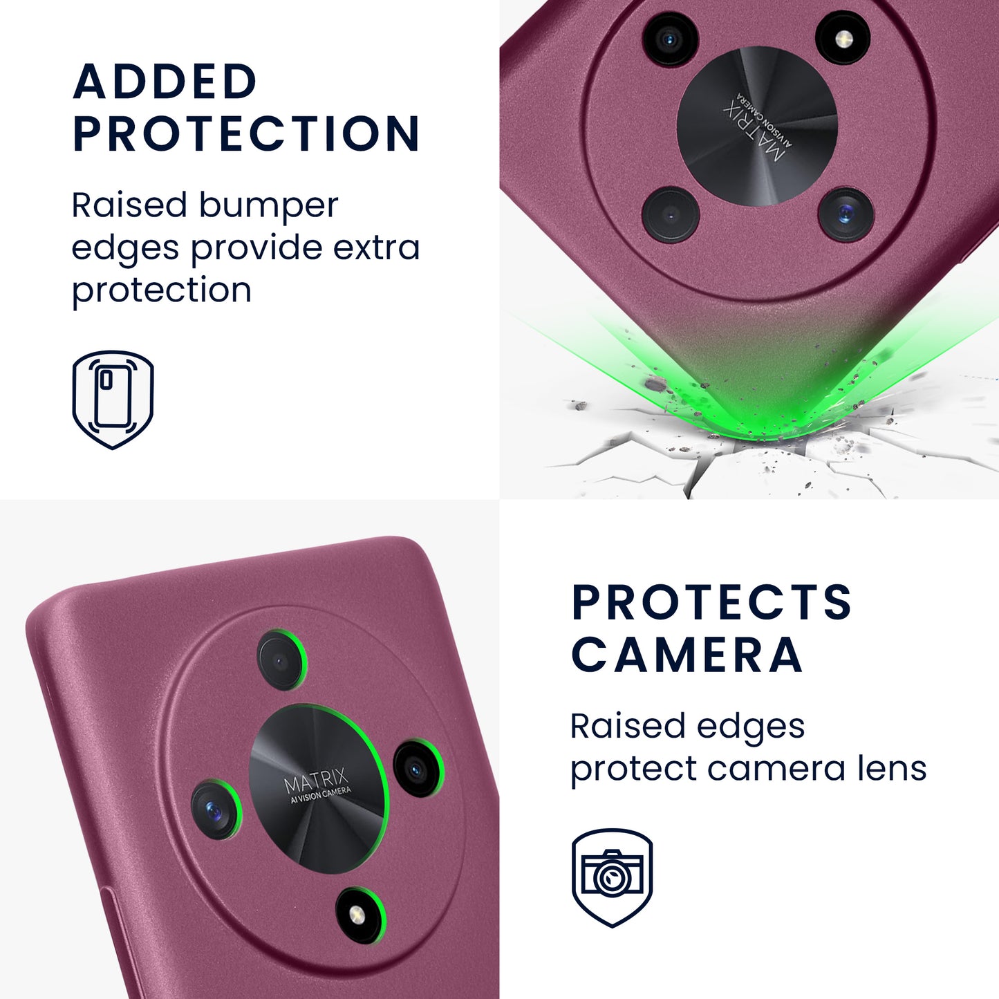 kwmobile Handyhülle für HONOR Magic6 Lite / X9b Hülle - Silikon Case - Schutzhülle Cover