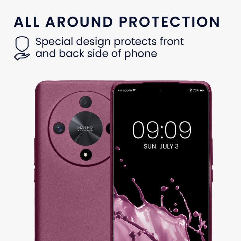 kwmobile Handyhülle für HONOR Magic6 Lite / X9b Hülle - Silikon Case - Schutzhülle Cover