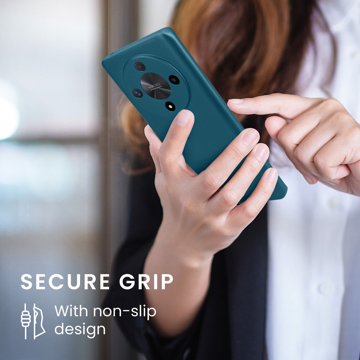 kwmobile Handyhülle für HONOR Magic6 Lite / X9b Hülle - Silikon Case - Schutzhülle Cover