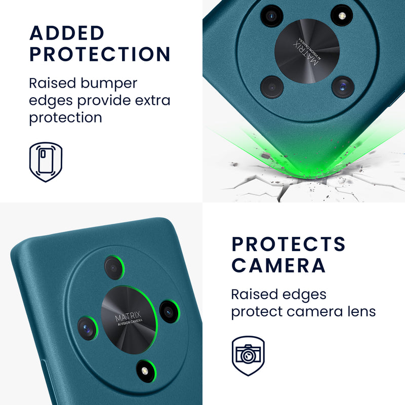 kwmobile Handyhülle für HONOR Magic6 Lite / X9b Hülle - Silikon Case - Schutzhülle Cover