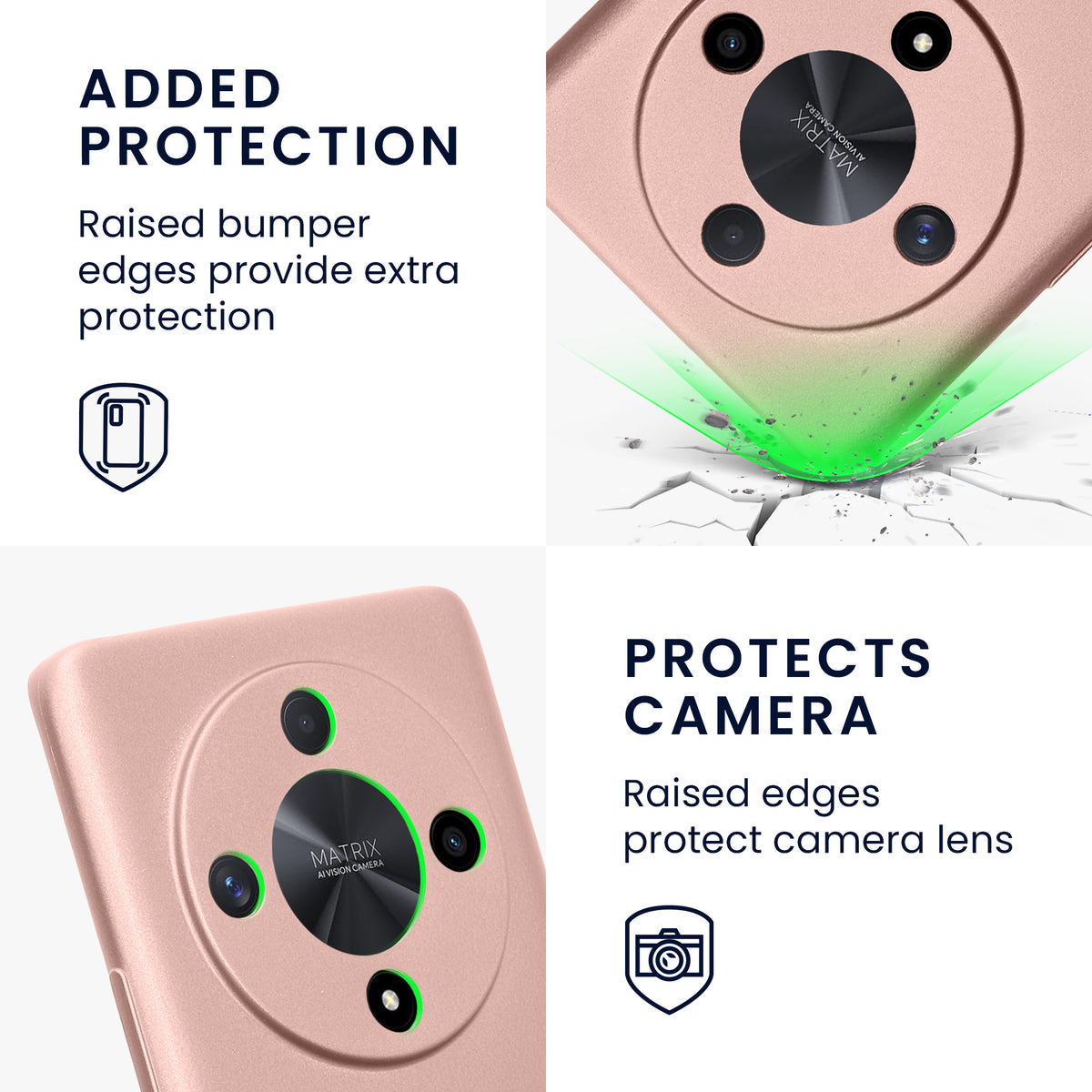 kwmobile Handyhülle für HONOR Magic6 Lite / X9b Hülle - Silikon Case - Schutzhülle Cover