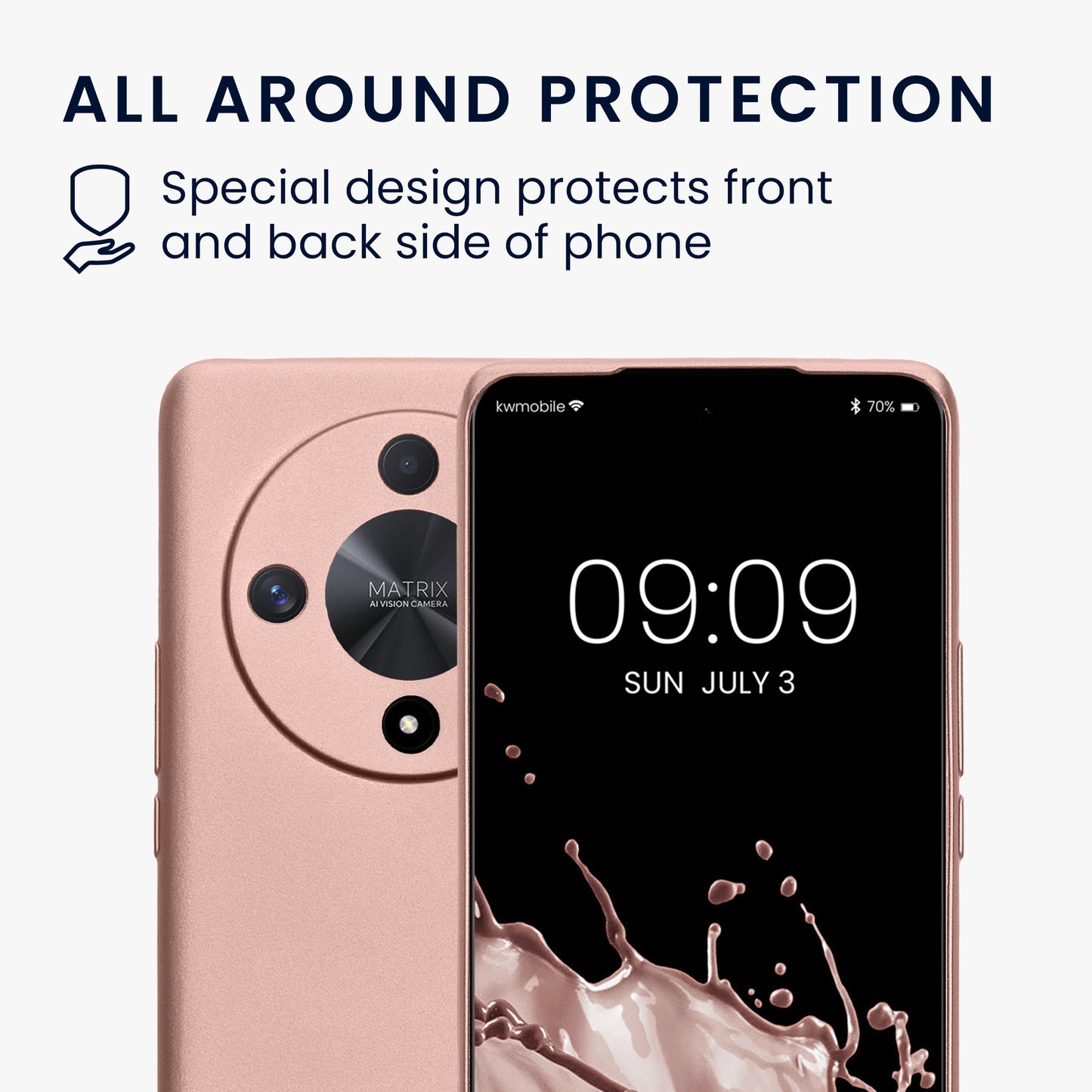 kwmobile Handyhülle für HONOR Magic6 Lite / X9b Hülle - Silikon Case - Schutzhülle Cover