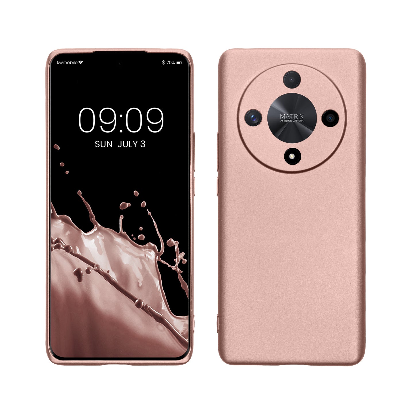 kwmobile Handyhülle für HONOR Magic6 Lite / X9b Hülle - Silikon Case - Schutzhülle Cover