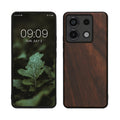 Holz Hardcase mit TPU Bumper für Xiaomi Redmi Note 13 Pro 5G / Poco X6 5G stoßfest