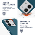 kwmobile Handyhülle für Xiaomi Redmi Note 13 5G Hülle - Case Silikon - Kabelloses Laden - Schutzhülle Cover