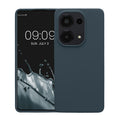 Gummierte Silikon Hülle für Xiaomi Redmi Note 13 Pro 4G in Dunkler Schiefer