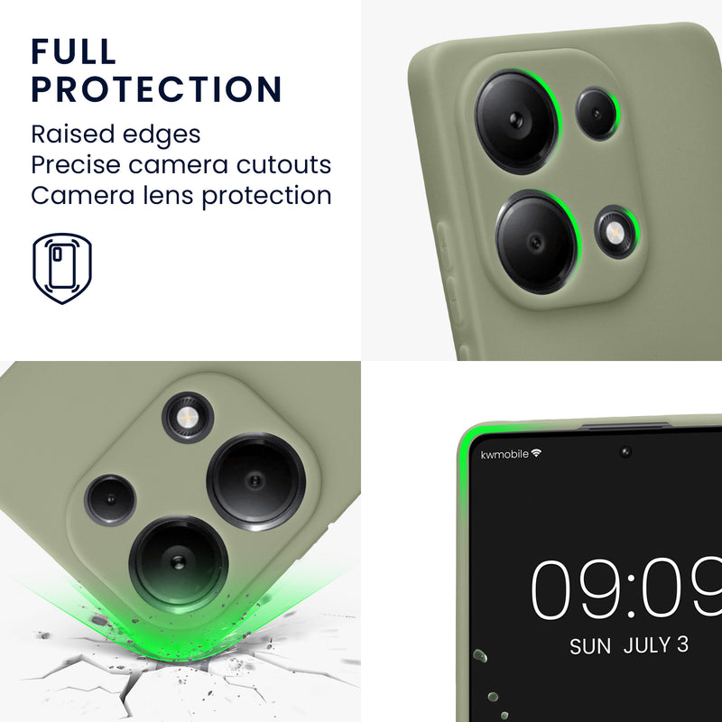 kwmobile Handyhülle für Xiaomi Redmi Note 13 Pro 4G Hülle - weiches Handy Silikon Case - Schutzhülle Cover