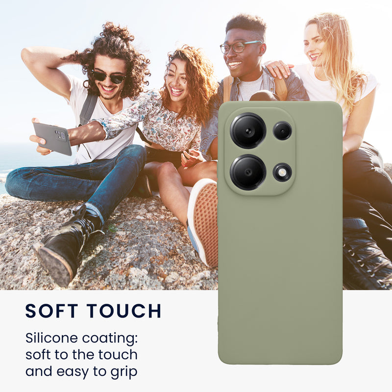 kwmobile Handyhülle für Xiaomi Redmi Note 13 Pro 4G Hülle - weiches Handy Silikon Case - Schutzhülle Cover