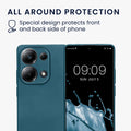 kwmobile Handyhülle für Xiaomi Poco M6 Pro (4G) Hülle - weiche Silikon Case metallisch schimmernd - Schutzhülle Cover