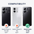 Holz Hardcase mit TPU Bumper für Xiaomi Redmi Note 13 4G Kompass Vintage