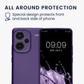 kwmobile Handyhülle für Xiaomi Redmi Note 13 Pro+ 5G / Redmi Note 13 Pro Plus 5G Hülle - weiche Silikon Case metallisch schimmernd - Schutzhülle Cover